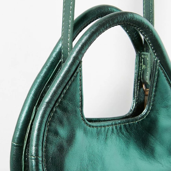 By Anthro Mini Circle Crossbody Bag in Green NWT - Picture 3 of 7